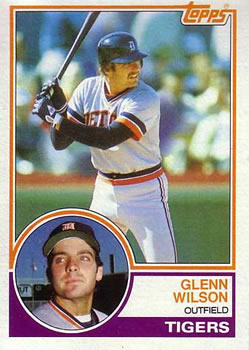 1983 Topps #332 Glenn Wilson Front