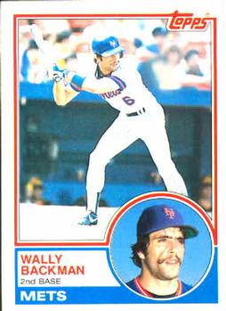 1983 Topps #444 Wally Backman Front