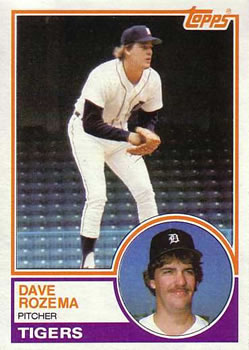 1983 Topps #562 Dave Rozema Front