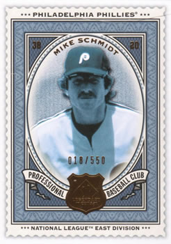 2009 SP Legendary Cuts #126 Mike Schmidt Front