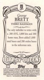 2014 Topps Gypsy Queen - Mini #185 George Brett Back