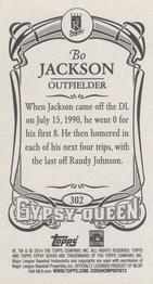 2014 Topps Gypsy Queen - Mini #302 Bo Jackson Back