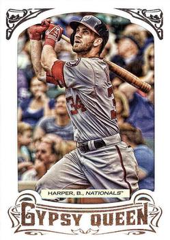 2014 Topps Gypsy Queen - Framed White #100 Bryce Harper Front