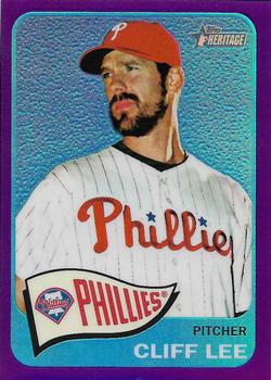 2014 Topps Heritage - Chrome Purple Refractors #THC-20 Cliff Lee Front