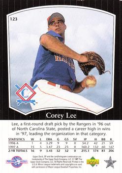 1998 SP Top Prospects #123 Corey Lee Back
