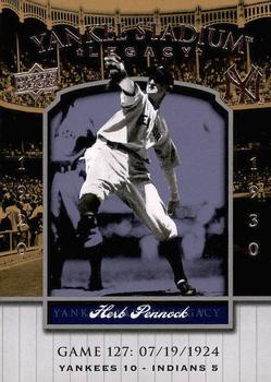 2008 Upper Deck Yankee Stadium Legacy #127 Herb Pennock Front