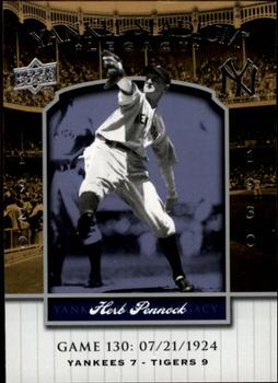 2008 Upper Deck Yankee Stadium Legacy #130 Herb Pennock Front