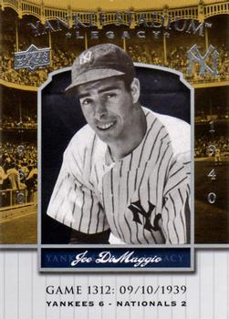 2008 Upper Deck Yankee Stadium Legacy #1312 Joe DiMaggio Front