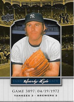 2008 Upper Deck Yankee Stadium Legacy #3897 Sparky Lyle Front