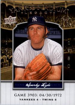 2008 Upper Deck Yankee Stadium Legacy #3903 Sparky Lyle Front