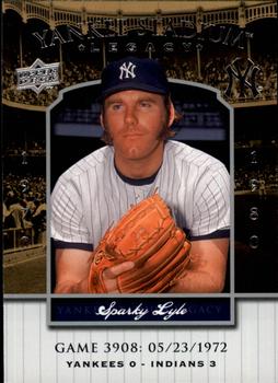 2008 Upper Deck Yankee Stadium Legacy #3908 Sparky Lyle Front