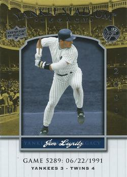 2008 Upper Deck Yankee Stadium Legacy #5289 Jim Leyritz Front