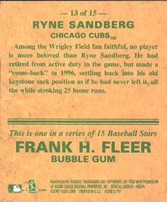 1997 Fleer - Goudey Greats #13 Ryne Sandberg Back