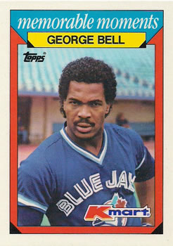 1988 Topps Kmart Memorable Moments #1 George Bell Front