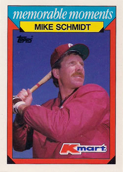 1988 Topps Kmart Memorable Moments #25 Mike Schmidt Front