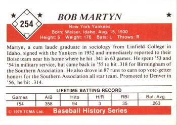 1979 TCMA The 1950’s #254 Bob Martyn Back
