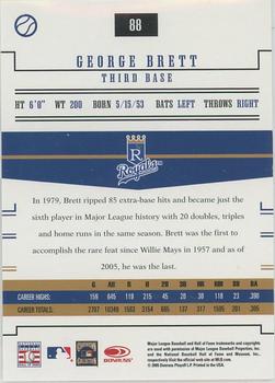 2005 Donruss Prime Patches #88 George Brett Back