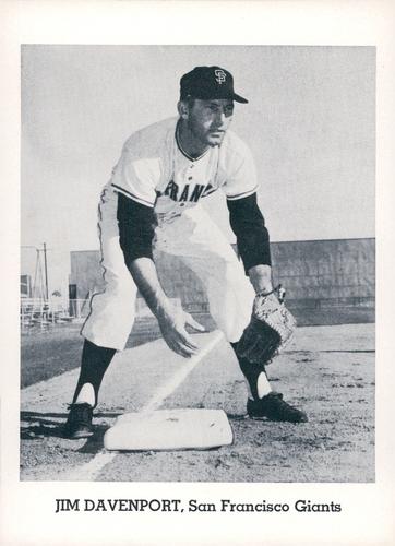 1964 Jay Publishing San Francisco Giants Set A #NNO Jim Davenport Front