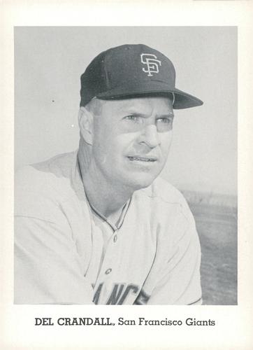 1964 Jay Publishing San Francisco Giants Set B #NNO Del Crandall Front