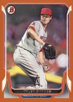 2014 Bowman - Orange #194 Tyler Skaggs Front