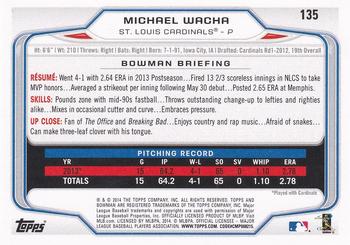 2014 Bowman - Hometown #135 Michael Wacha Back