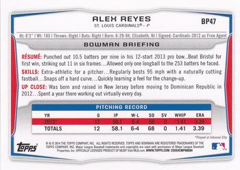 2014 Bowman - Prospects Hometown #BP47 Alex Reyes Back