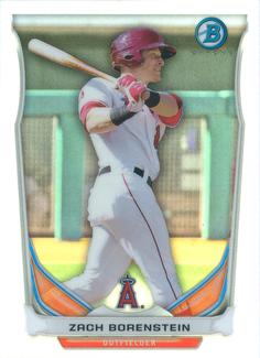 2014 Bowman - Chrome Bowman Scout Top 5 Mini Refractors #BM-A2 Zach Borenstein Front