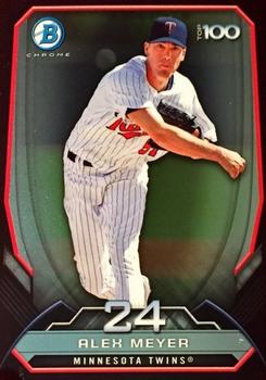 2014 Bowman - Top 100 Prospects Die Cut Refractors #BTP-24 Alex Meyer Front