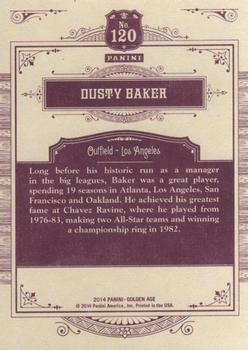2014 Panini Golden Age #120 Dusty Baker Back