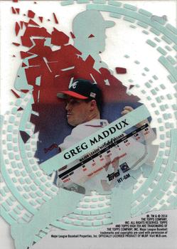 2014 Topps High Tek #HT-GM Greg Maddux Back