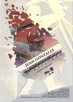 2014 Topps High Tek #HT-JG Juan Gonzalez Back