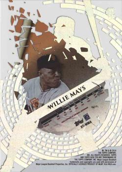 2014 Topps High Tek #HT-WMA Willie Mays Back