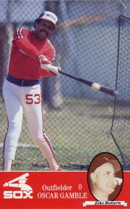 1985 Coke Chicago White Sox #NNO Oscar Gamble / Zeke Bonura Front