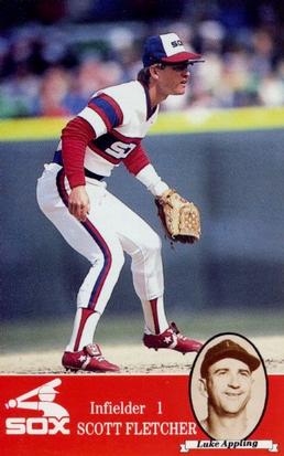 1985 Coke Chicago White Sox #NNO Scott Fletcher / Luke Appling Front