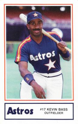 1987 Deer Park Hospital Houston Astros #22 Kevin Bass Front