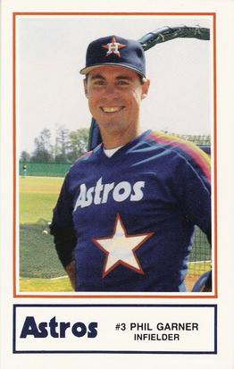 1987 Deer Park Hospital Houston Astros #24 Phil Garner Front