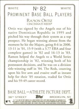 2005 Topps Turkey Red - White #82 Ramon Ortiz Back