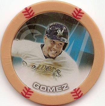 2014 Topps Chipz - Magnets Gold #NNO Carlos Gomez Front