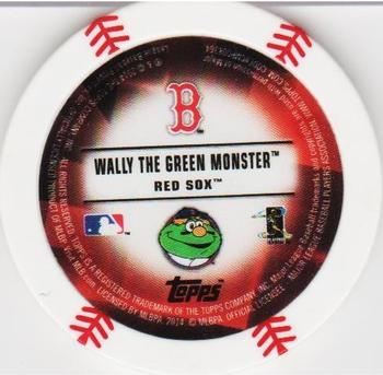 2014 Topps Chipz - Mascots #NNO Wally the Green Monster Back