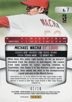 2014 Panini Prizm - Prizms Gold #7 Michael Wacha Back