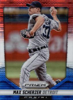 2014 Panini Prizm - Prizms Red White and Blue Pulsar #9 Max Scherzer Front