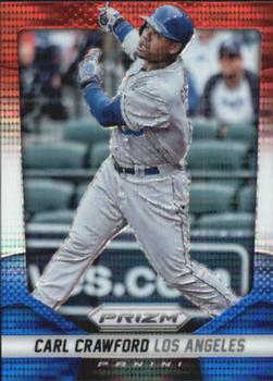 2014 Panini Prizm - Prizms Red White and Blue Pulsar #82 Carl Crawford Front