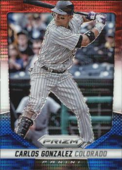 2014 Panini Prizm - Prizms Red White and Blue Pulsar #85 Carlos Gonzalez Front