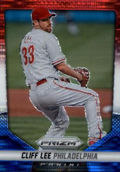 2014 Panini Prizm - Prizms Red White and Blue Pulsar #112 Cliff Lee Front