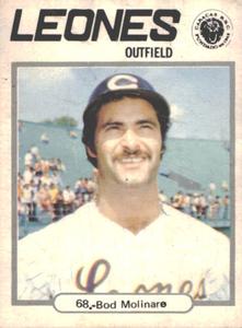 1977-78 Venezuelan Winter League Stickers #68 Bob Molinaro Front