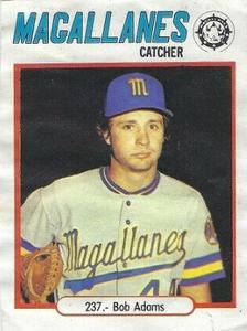 1977-78 Venezuelan Winter League Stickers #237 Bob Adams Front