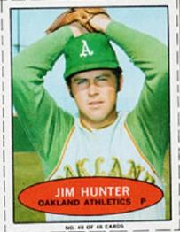 1971 Bazooka Numbered Test #48 Jim Hunter Front