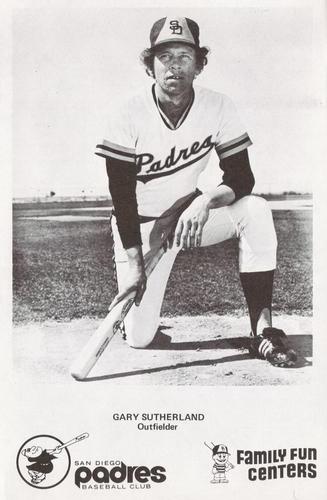 1977 Family Fun Center San Diego Padres #NNO Gary Sutherland Front