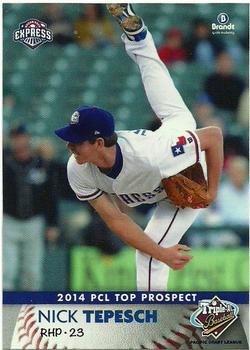 2014 Brandt Pacific Coast League Top Prospects #29 Nick Tepesch Front
