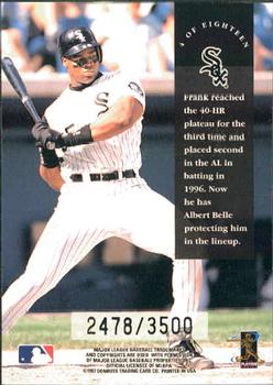 1997 Leaf - Dress for Success #4 Frank Thomas Back